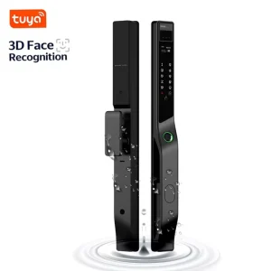 K7 3D Face Waterproof Sliding Door Fingerprint Digital Smart Lock with Memory Card & Cloud Storage SDK Enabled