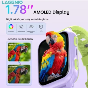 K9 AI Android Smart Watch Sim Card GPS+WIFI+LBS 1.78inch 1+8G HD Video Call Waterproof CE RoHS FCC 4G Kids Smart Watch