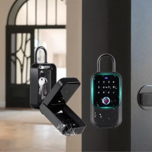 KEMUU Smart Storage Key Box APP Remote Control Tamper-Proof Design Heavy Duty for Wood Door Outdoor & Indoor Security