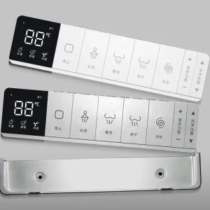 KEYUAN TY 18B RF Fixed Code 4 Button Intelligent Toilet Remote Control with Digital LED Display 20m Range and AAA Battery