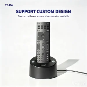 KEYUAN TY 40A Fixed Code Voice Control ABS Plastic 4 Button 20m Range Replacement Remote for Smart LED TV