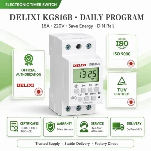 KG816B Daily Program Electronic Timer 24 hour Weekly Digital Programmable Time Switch 220v 230v Relay Smart Home System
