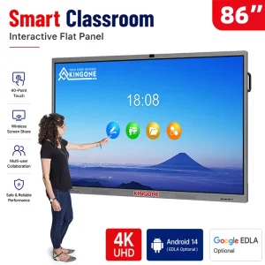 KINGONE 55 65 75 Inch LCD Display Teaching Board Touch Screen Digital Smart Board Interactive Whiteboard for Classroom
