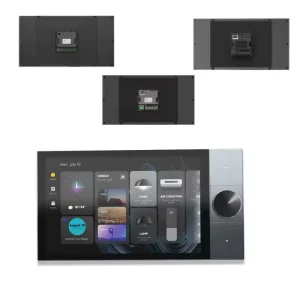 KNX 10″ Smart Home & Hotel Automation System S10 Black Gray Touchscreen Panel with Android OS & Multiple Control Options