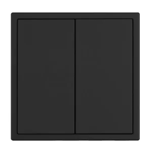 KNX 2 Gang 2 Way Modern Smart Wall Switch with Remote Control PC Material for Home & Hotel Light Curtain