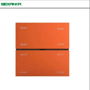 KNX EIB Smart Home Atomation System Metal Push Button Smart Wall Light Switches