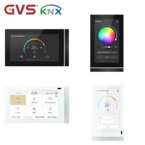 KNX Smart Home 5″ IPS Touch Control Wall mounted Home and Building Control System Wall Switch with Full KNX Functions