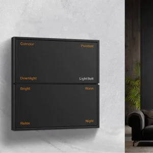 KNX System Waterproof Durable Smart Light Switch Touch Panel Hotel Home Use 24V Customizable