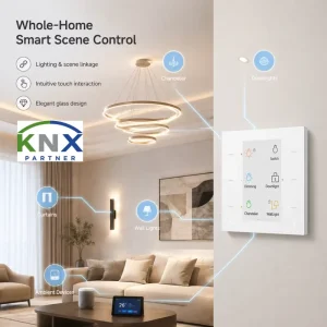 KNX Wall Mounted Whole House Scene Control Touch Panel KNX Smart Home System Home Automation Smart Touch Panel for Hotel Villa