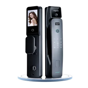 KOB KT A8 WiFi Enabled Digital Keypad Fingerprint Aluminum Alloy Home Door Lock Smart 3D Facial Card Access Tuya App Memory Card