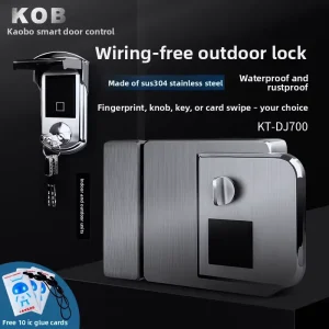 KOB Waterproof Anti Theft Durable Easy Installation Access Control System Home IC Card Fingerprint Key Electronic Smart Lock