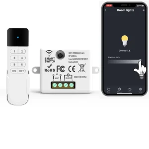 KONST RF+ WiFi Smart Switch 220V 10A Works with Alexa Google Home No Hub Required for Lighting Automation (OEM CE ROHS)