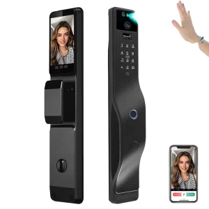 KROVI PR09 Smart WiFi Biometric Camera Steel Door Lock Tuya App Cerradura Inteligente Wood Door Smart Locks