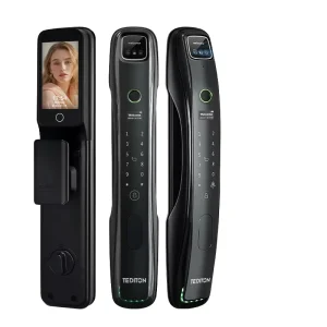KROVI PR12 Tuya Wifi Cerradura Intelligent Digital 3D Face Recognition Biometric Fingerprint WiFi Smart Door Lock