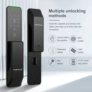 KX2 Ultra-thin Panel Integrated-motor Anti-Copy Card Smart Room Door Locks