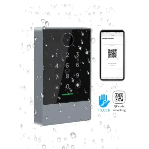Kemuu QR Code Access Control Reader K3q TT Smart App Keypad Biometric Keyless Electronic Smart Lock for Wood Door Aluminum Cloud
