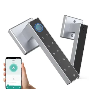 Keyless APP Smart Door Lock Room Hotel Apartment Fingerprint Password Smart Security Handle Door Lock