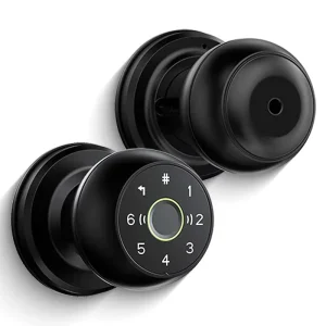 Keyless Digital Smart Lock Wood Aluminum Doors Electric Deadbolt Knob Fingerprint App Unlock for Cloud Grade C Key