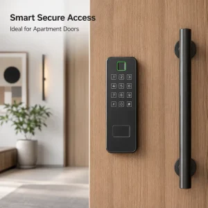 Keyless Entry TUYA TTLOCK APP Password Card Key Dual Side Access Double Sided Fingerprint Smart Door Lock