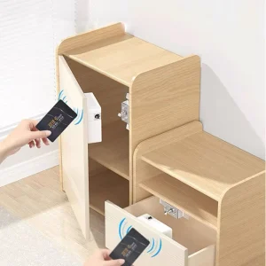 Keyless RFID Sensor Cabinet Lock with NFC & Ttlock App Cloud & WiFi Enabled Invisible Hidden Smart Lock