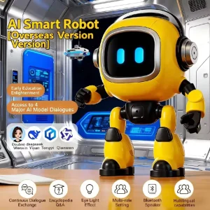 Kids AI Smart Multi functional Desktop Robot Remote Control AI Voice Control for Interactive Programming Learning Toy