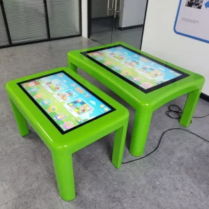 Kids Android Interactive Touch Screen LED Tube Smart Table OEM Waterproof 32 Inch Customizable Home Schools Lifting