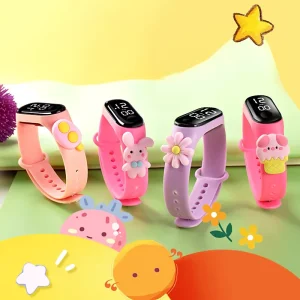 Kids Cute Cartoon Silicone Bracelet LED Children Wristwatch Children Watches Sports Digital Watches Relogio for Girls