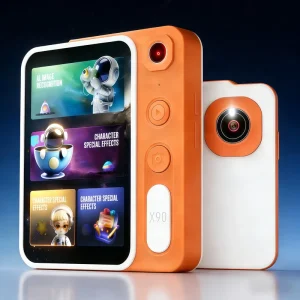 Kids Interactive Learning Camera Image Recognition ABS Plastic 2M+ Educational Resources Q&A Digital AI Toy 4G Battery