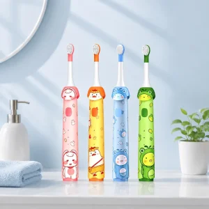 Kids Oral Care Electric Toothbrush 3 Modes 50 Days Battery Cartoon Design Toothbrush OEM