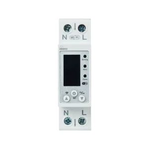 Kinee Multifunction WiFi Power Meter LCD Touch Screen Smart APP Control 8 Characters Setting Overvoltage Protection