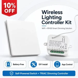 Kinetic Wireless Light Switch Kit Manufacturers Remote Control Switch OEM ODM Wifi Switch Controller for Renovation