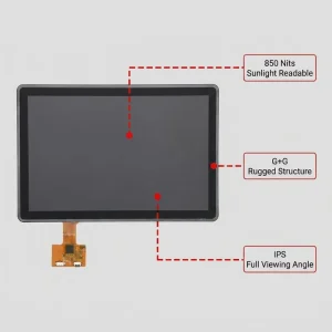 Kingtech Custom 1280×800 G+G 5 Points Capacitive Touch Screen Whole House Central 10.1 Inch IPS Smart Home Control Panel