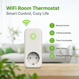 Kiwi Smart Automatic Wifi Ac Thermostat Used for Electric Heating Cooling or Humidifying Dehumidifying Made in Factory