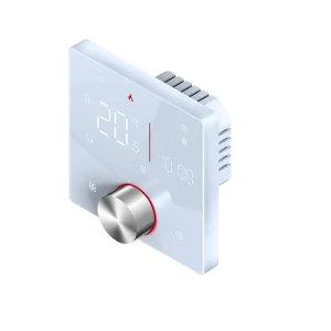 Knob Design WiFi Thermostat for Electric Floor Heating Water Gas Boiler LCD Display