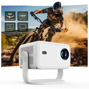 L018 650 Ansi Lumens Auto Focus Auto Keystone Correction Android 14 1080P Projector Home Theater Pico LCD Projector