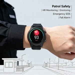 L23 Lone Worker 4G GPS LTE SOS Alert Smartwatch with Heart Rate SPO2 Body Temperature Geo fence SOS Alarm Tracker Watch