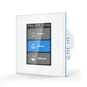 L8 LCD Panel Touch Tuya Wifi Zigbee 1 2 3 Gang Curtain Smart Wall Light Switch Work With Smart Life Smart Living Alexa