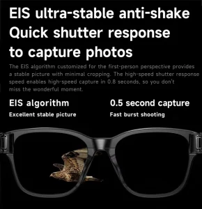 L801 AI Smart Glasses with Camera 8MP 1080P Video Bluetooth Call Navigation for Travel Outdoor