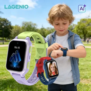 LAGENIO Children Watch GPS LBS WIFI SOS Button SIM Card HD Video Call Waterproof IP68 Android 4G GPS Kids Smart Watch