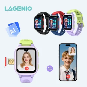 LAGENIO K9 4G Kids Smart Watch 1.78Inch HD Video Call 700mAh SOS Button GPS+LBS+WIFI+AGPS Positioning FCC Smart Watch for Kids
