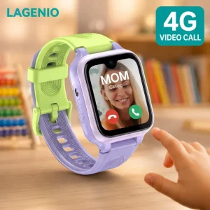 LAGENIO K9 4G Kids Smart Watch Square AMOLED 5MP Video Call Camera GPS+WiFi+LBS Positioning IP68 CE FCC RoHS Smart Kids Watch