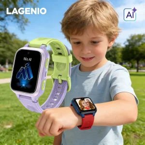 LAGENIO K9 Square Kids Smart Watch GPS LBS WIFI A GPS Tracker 5MP Camera Video Calls IP68 SOS Android 8.1 AMOLED 4G Kids Watch