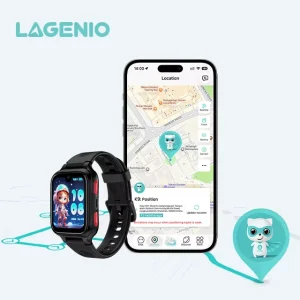 LAGENIO K9 Unique 4G SIM Card Kids Smart Watch GPS LBS WIFI AGPS Position IP68 Waterproof AI Voice Control Kids Smart Watches