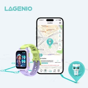 LAGENIO New Style K9 AI Kids Smart Watch 4G GPS LBS WIFI AGPS IP68 5MP Camera HD Video Call Class Mode Smart Watch for Kids
