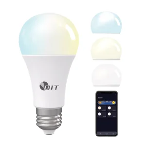LB1 Series Smart LED Bulb, Compatible with E26/E27 Bases, Remote Dimming, Warm/Cool Light, Voice Control