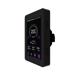 LCD Color Screen Thermostat For 2 Pipes 4 Pipes Air Conditioner With CO2 Sensors Modbus WIFI Smart HVAC Controller