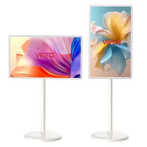 LCD Long Battery Life Rechargeable 21.5 24 27 32 Inches Smart Touch Screen Wireless Android Interactive Display Portable TV