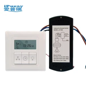 LCD RF Ceiling Fan Remote Control Kit with Timer Function Smart Home System Compatible 220V 10m Range OEM