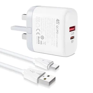 LDNIO OEM ODM 45W Original Portable Cell Phone Wall Fast Usb Type C Charger for Cargadores Para Celular Samsung Chargeur