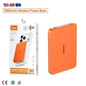 LDNIO PQ28(Qi2) 5000mAh Magnetic Power Bank Qi2 15W Wireless 20W PD Two Way Fast Charging Slim N52 Magnet LED Digital Display